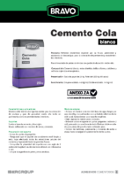 BRAVO – Cemento Cola Blanco (Ficha Técnica) (CP)