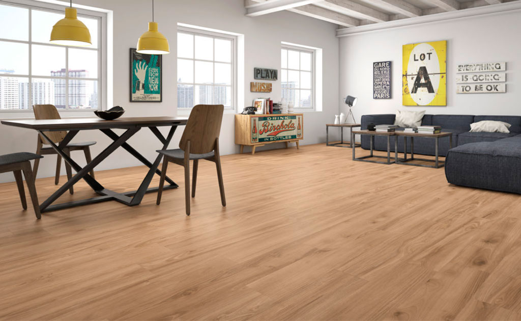 ambientes porcelánicos de imitación madera marca Futura Terrapilar