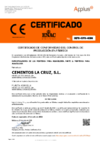 BRAVO – Mortero M-5 Y M-7,5 (Certificado Conformidad APPLUS+)(CLC)